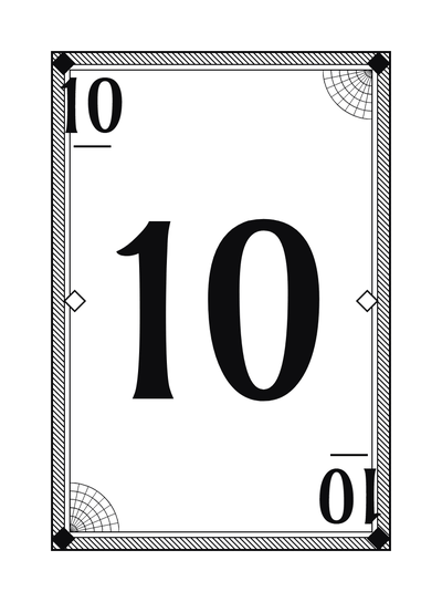 Card face: 10